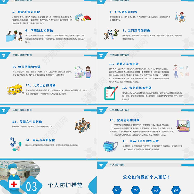 原创预防新型冠状病毒感染肺炎科普知识疫情防控PPT