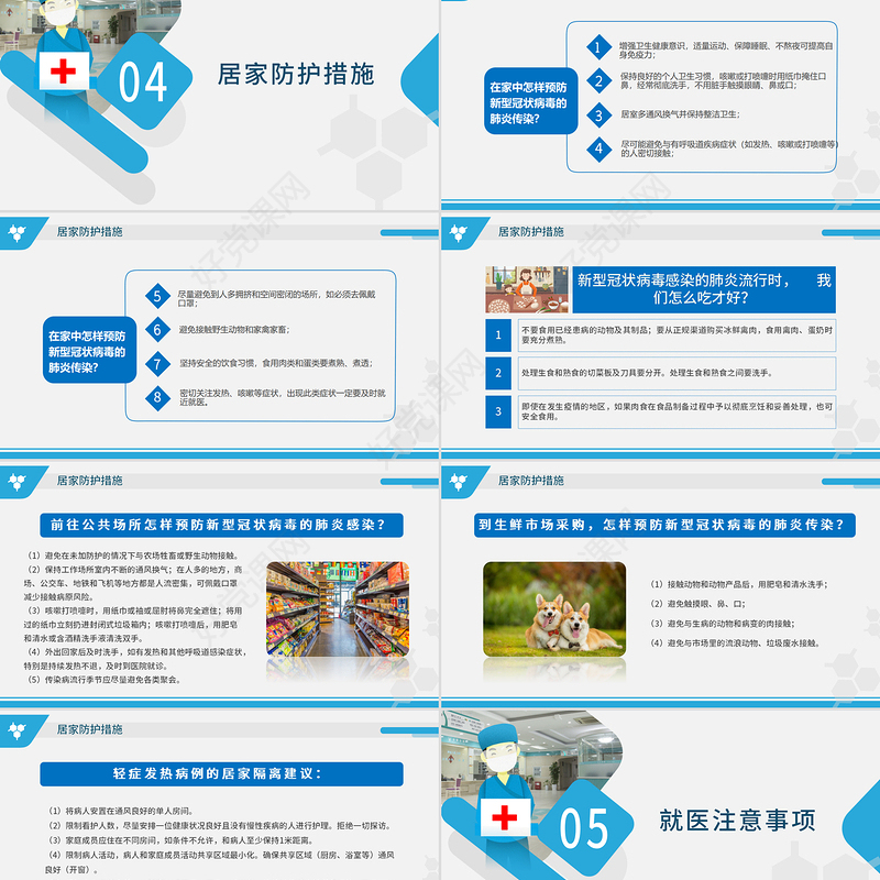 原创预防新型冠状病毒感染肺炎科普知识疫情防控PPT