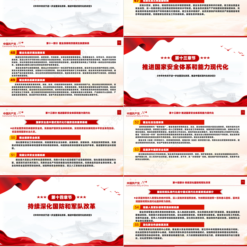 党政风关于2024《中共中央关于进一步全面深化改革、推进中国式现代化的决定》全文PPT