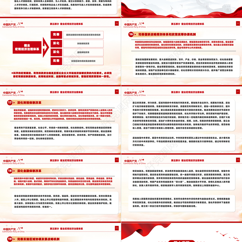 党政风关于2024《中共中央关于进一步全面深化改革、推进中国式现代化的决定》全文PPT