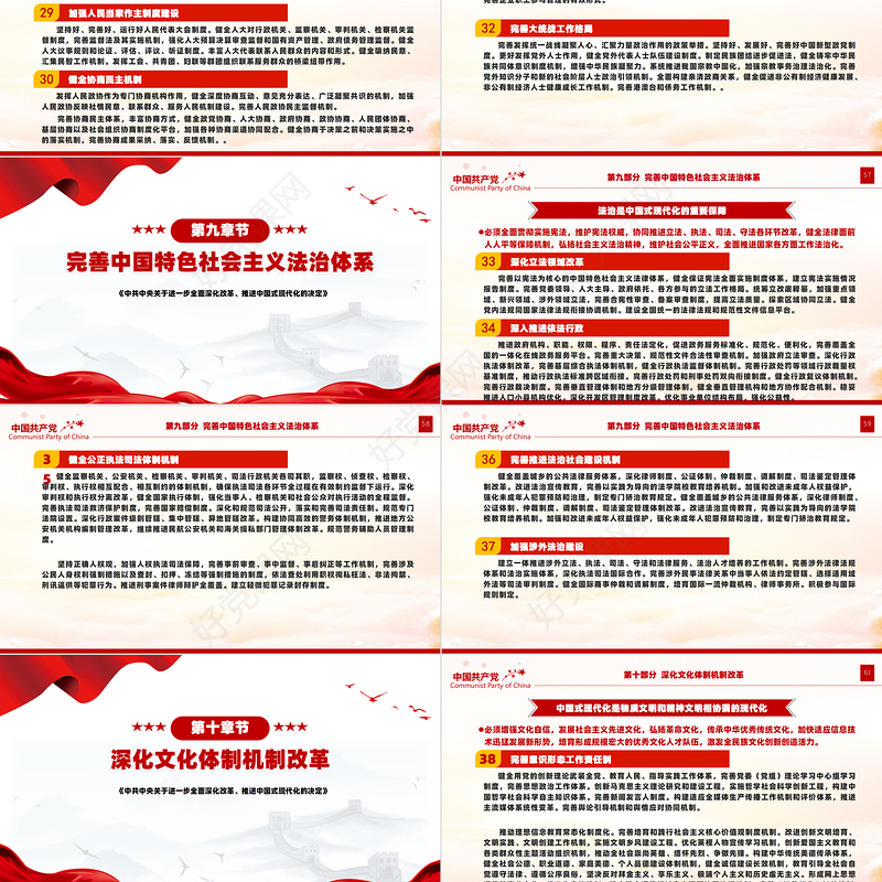 党政风关于2024《中共中央关于进一步全面深化改革、推进中国式现代化的决定》全文PPT