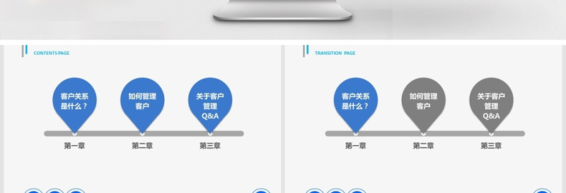 商务简约客户关系管理PPT模板