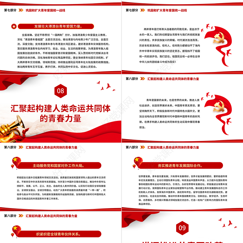 2023中国共产主义青年团第十九次全国代表大会报告全文PPT动员引领广大青年在全面建设社会主义现代化国家而奋斗团课