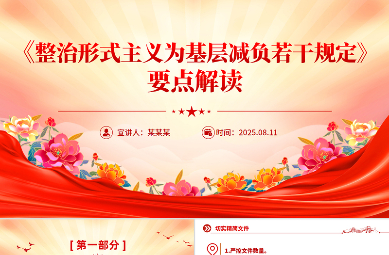 学习《整治形式主义为基层减负若干规定》要点PPT课件