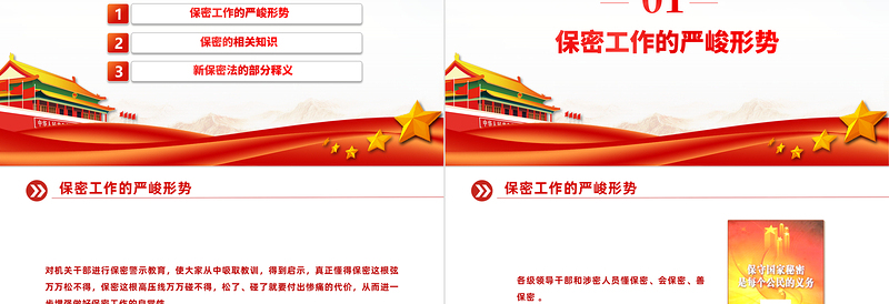 2023强化党员保密意识PPT精美简洁掌握保密知识党员教育培训党课课件