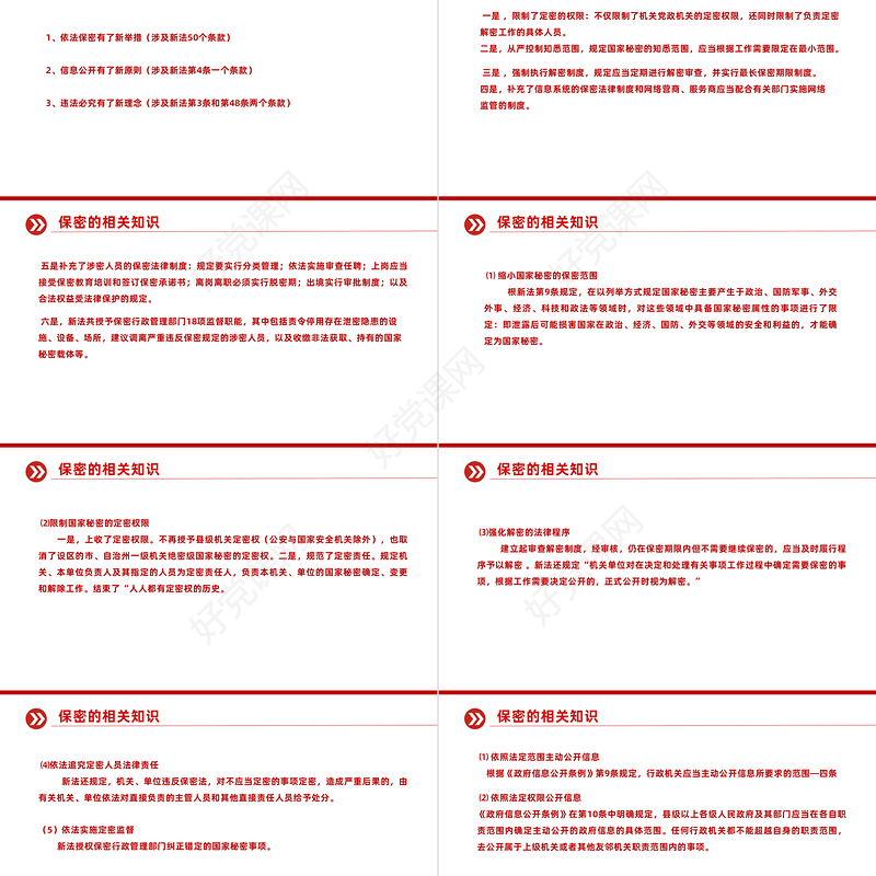 2023强化党员保密意识PPT精美简洁掌握保密知识党员教育培训党课课件