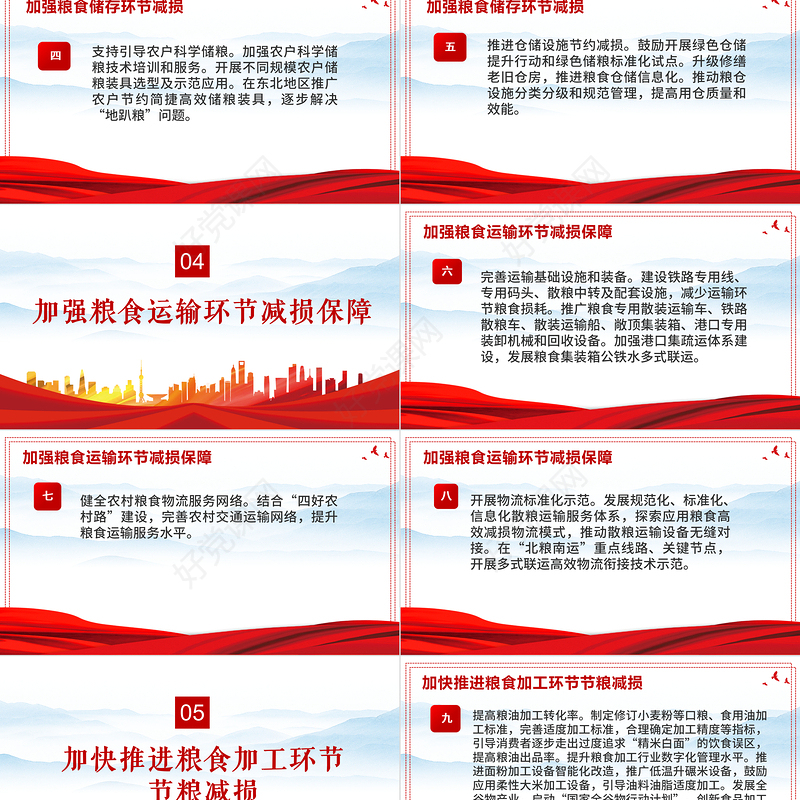 粮食节约行动方案PPT高度重视节粮减损工作降低粮食损耗浪费刹住浪费粮食的不良风气宣教党课课件