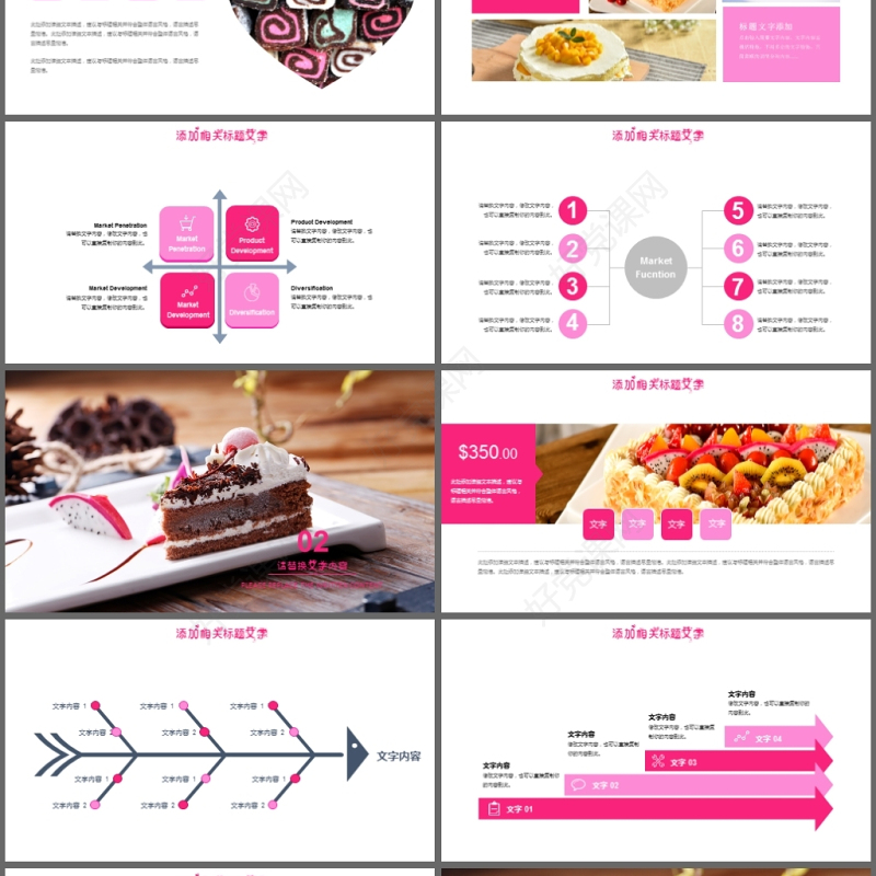 餐饮美食甜品店茶餐厅下午茶PPT