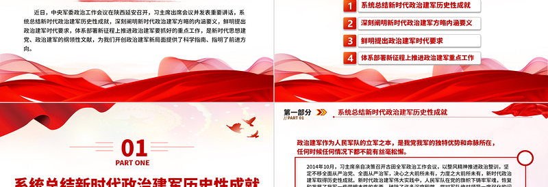 精美党政风打好实现建军一百年奋斗目标攻坚战的政治宣言PPT课件