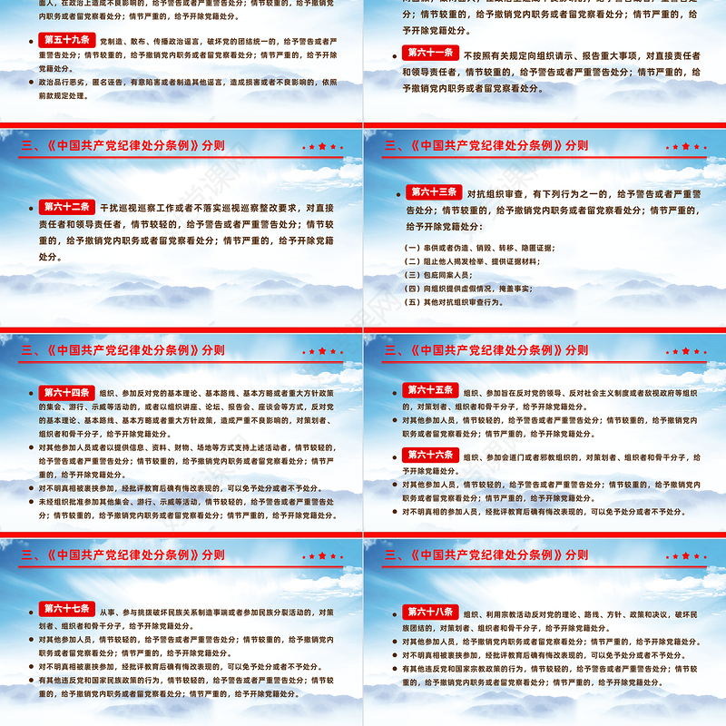 全面加强党的纪律建设深入学习《中国共产党纪律处分条例》PPT下载