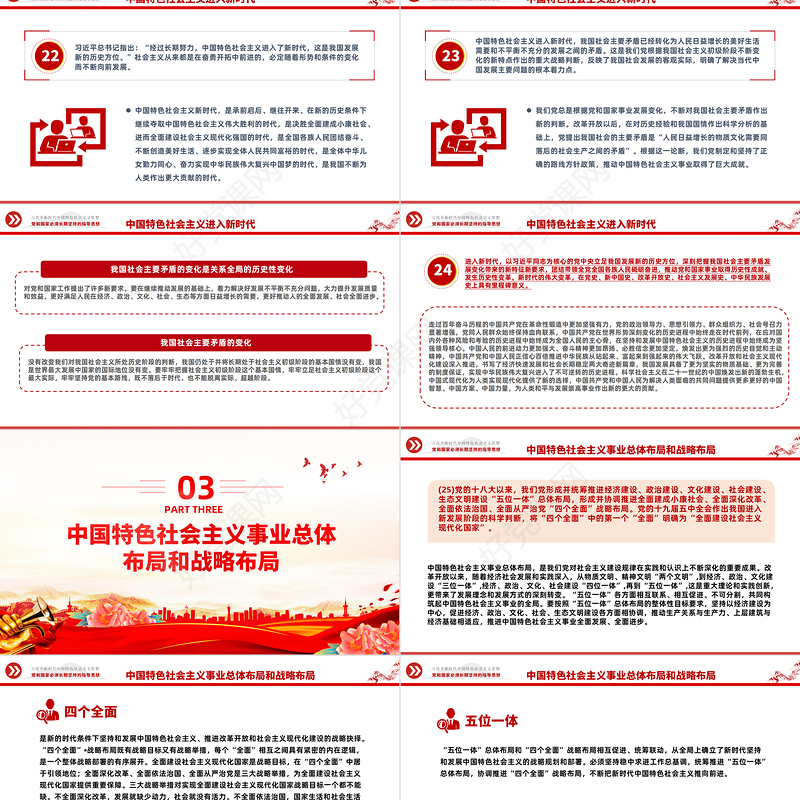 2023中国共产党领导是中国特色社会主义最本质的特征精美大气习近平新时代中国特色社会主义思想学习纲要——关于当代中国发展进步的根本方向