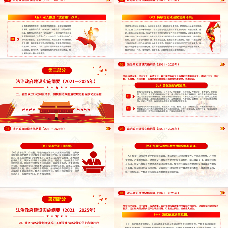 2021-2025法治政府建设实施纲要学习解读党课PPT