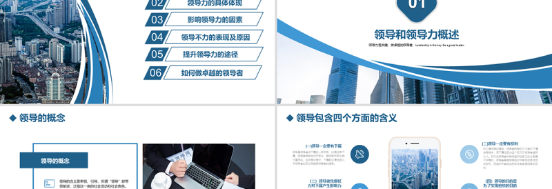 原创公司团队建设员工领导力管理培训PPT模板-版权可商用