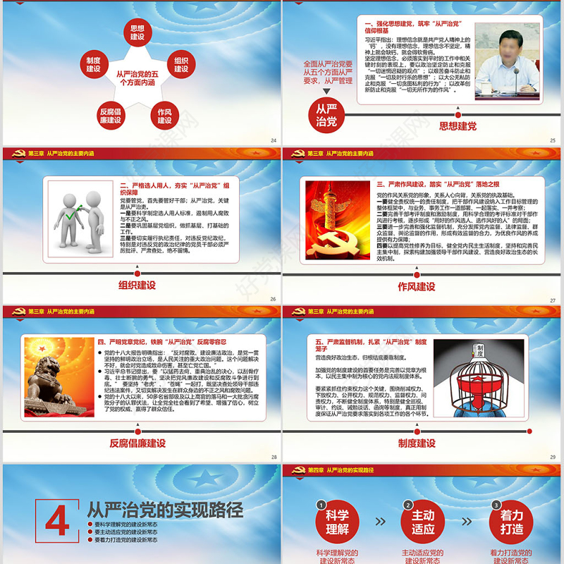 十八界六中全会贯彻从严治党党课ppt