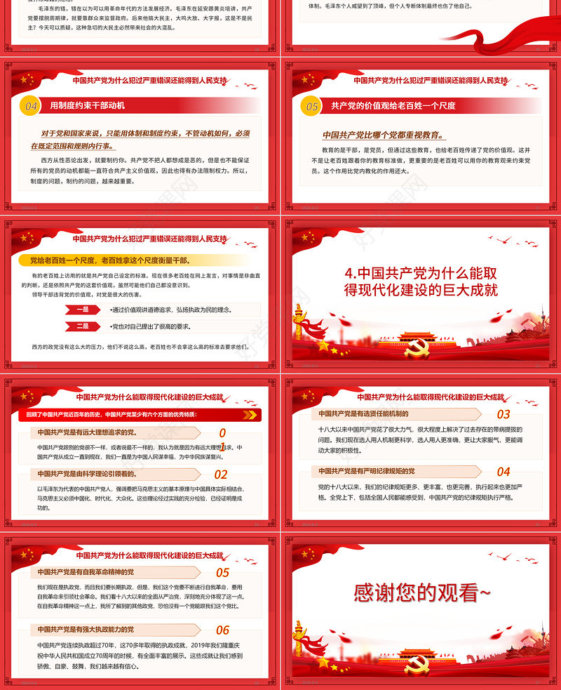 中国共产党为什么“能”庆祝中国共产党成立100周年专题党课PPT模板