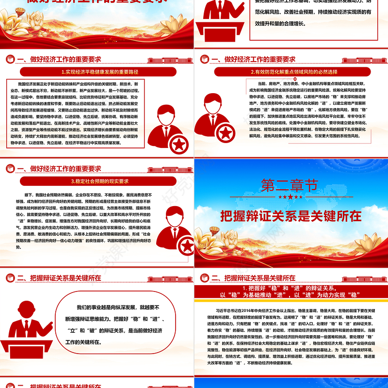 深刻把握稳中求进、以进促稳、先立后破ppt时尚大气领会落实中央经济工作会议精神专题课件