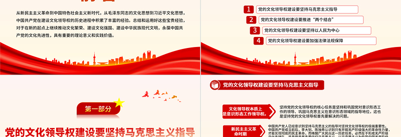 中国共产党在建设文化领导权的历史进程中积累了丰富的经验PPT党课课件