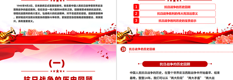 解读抗日战争胜利的深远意义及宝贵启示PPT课件下载