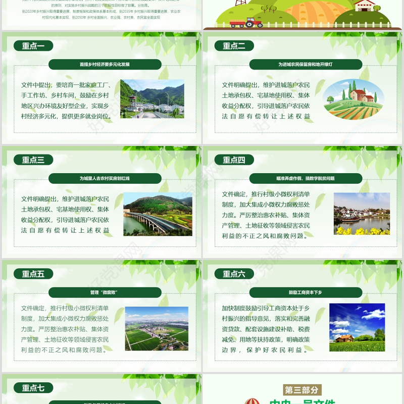 2019中央一号文件乡村振兴战略全方位农村工作精准解读三农ppt课件