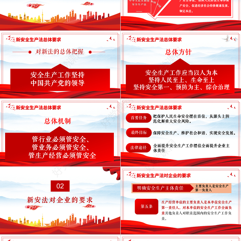 2021解读新《安全生产法》PPT企业安全生产培训入职员工教育学习课件PPT模板