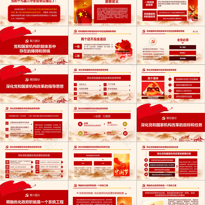 2019十九届三中全会PPT模板