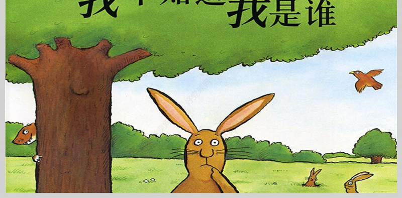  我不知道我是谁幼儿园故事绘本PPT模板