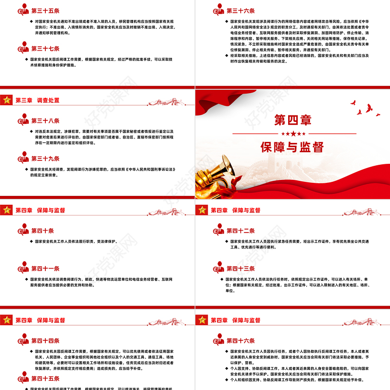 红色经典学习《反间谍法》PPT党课课件下载