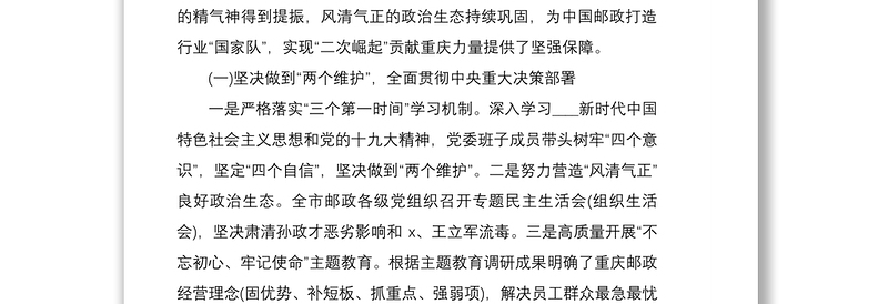 2021集团党委巡视巡察党委工作汇报