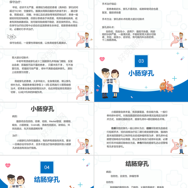 2022消化道穿孔医疗课件知识PPT医疗教学各种疾病医理PPT模板