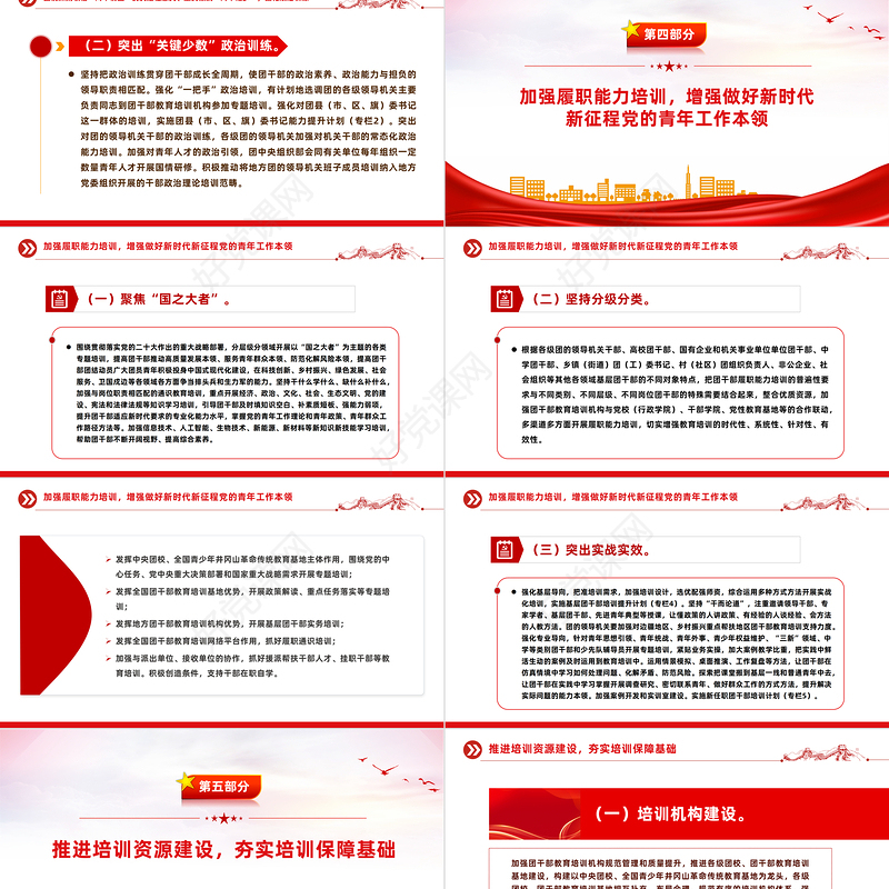 共青团干部教育培训PPT精美简洁全国团干部教育培训规划（2024-2028年）