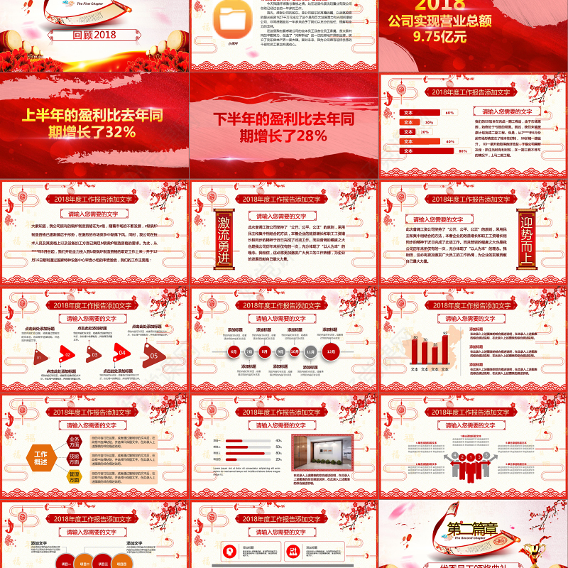 2018狗年年会开门红颁奖典礼总结ppt