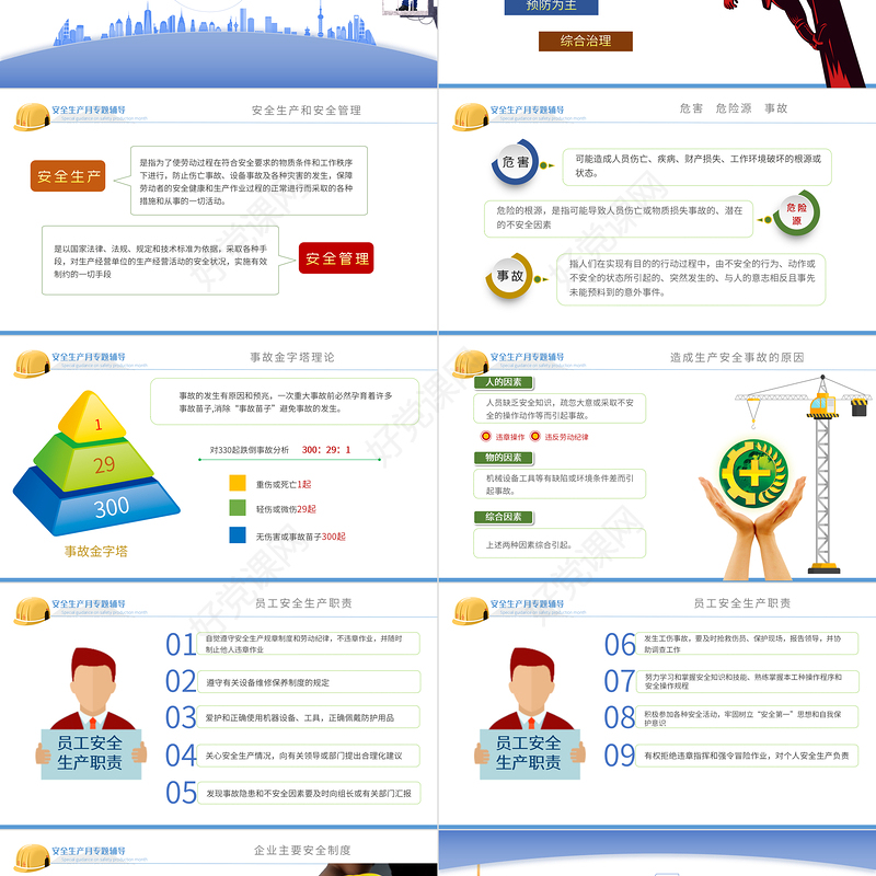 2022安全生产月PPT简洁大气遵守安全生产法当好第一责任人企业安全生产专题课件1