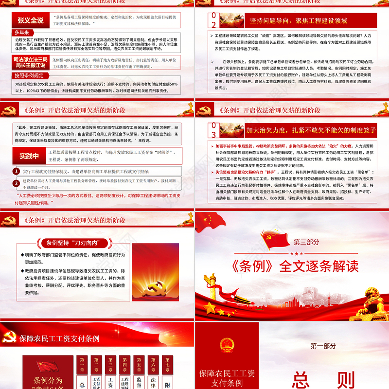 保障农民工工资支付条例PPT模板