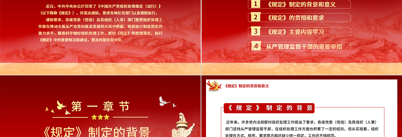 2021学习解读中国共产党组织处理规定（试行）PPT从严管理监督干部的重要举措