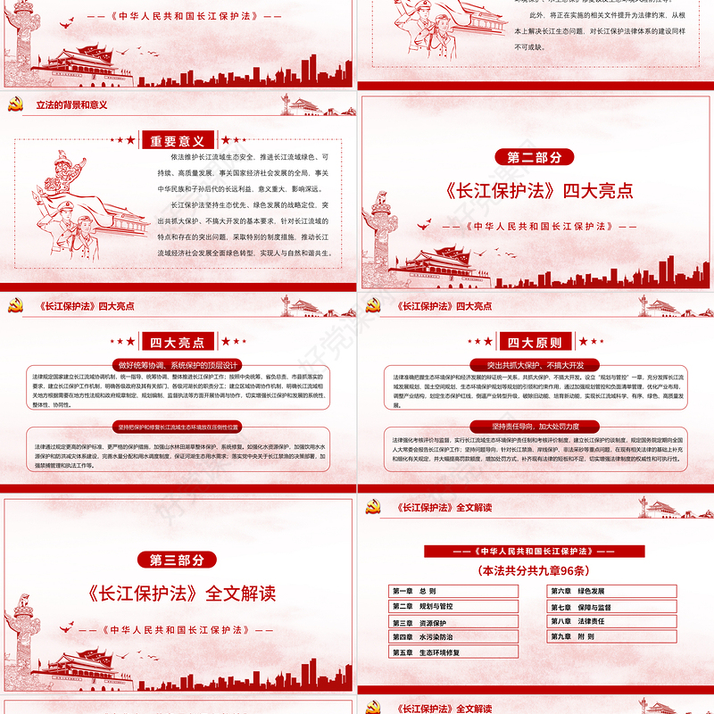 全面解读中华人民共和国长江保护法ppt