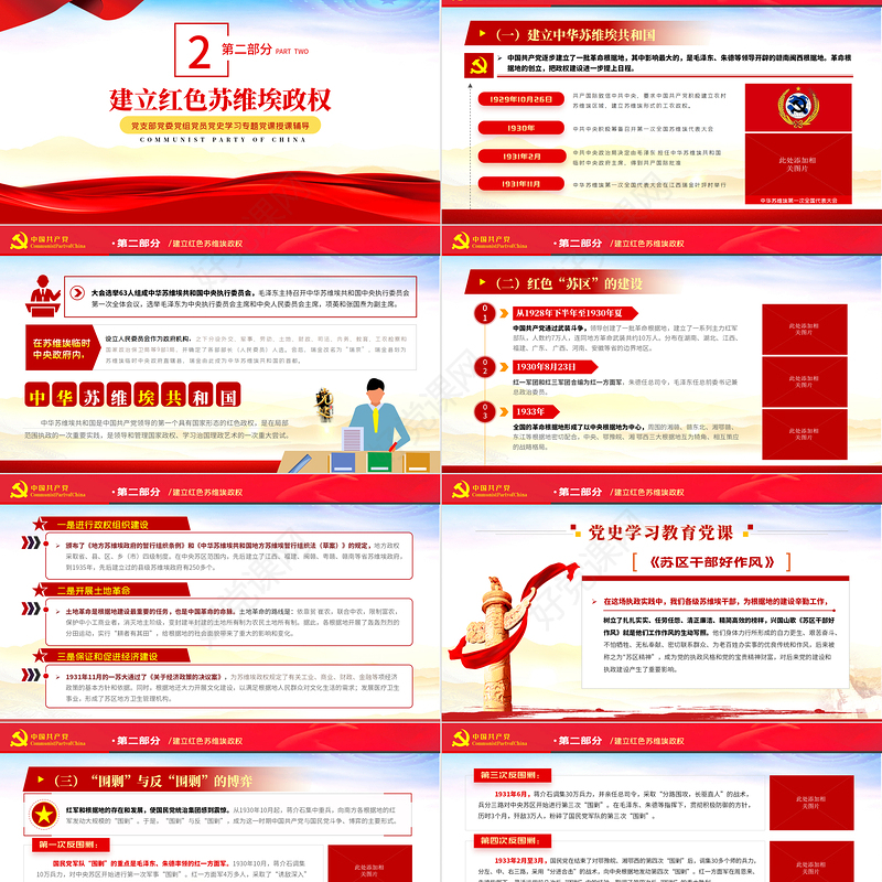 2021掀起土地革命的风暴PPT建党100周年党史学习专题党课课件