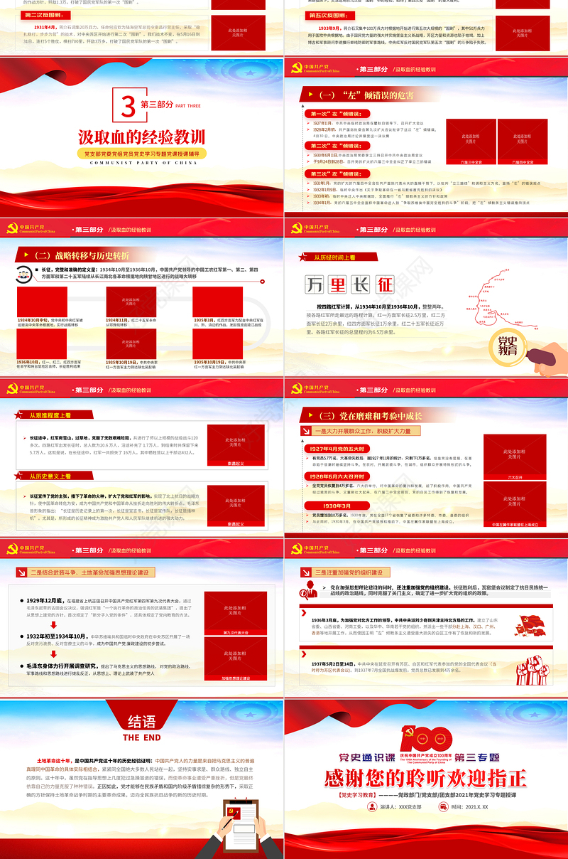 2021掀起土地革命的风暴PPT建党100周年党史学习专题党课课件