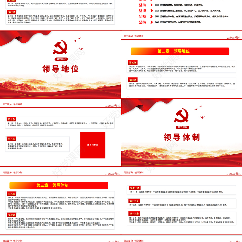 2021中央委员会工作条例学习解读中国党政微党课PPT