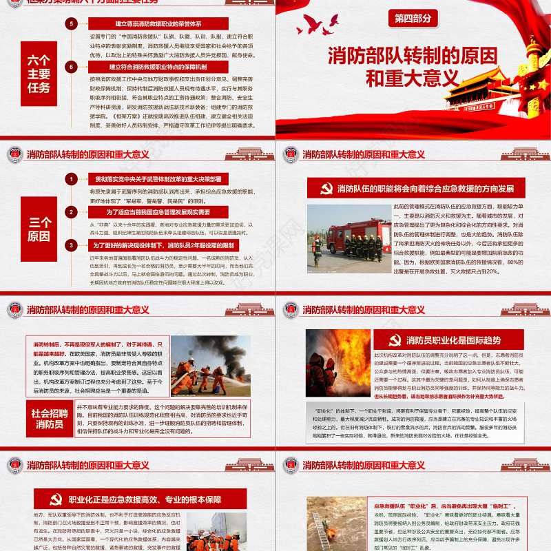 2019组建国家综合性消防救援队伍框架方案PPT