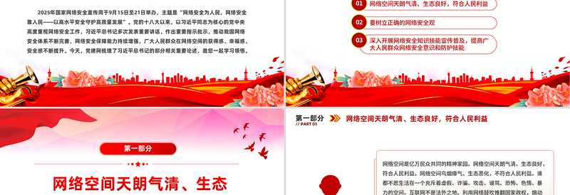 2025国家网络安全宣传周学习总书记部分相关重要论述PPT课件