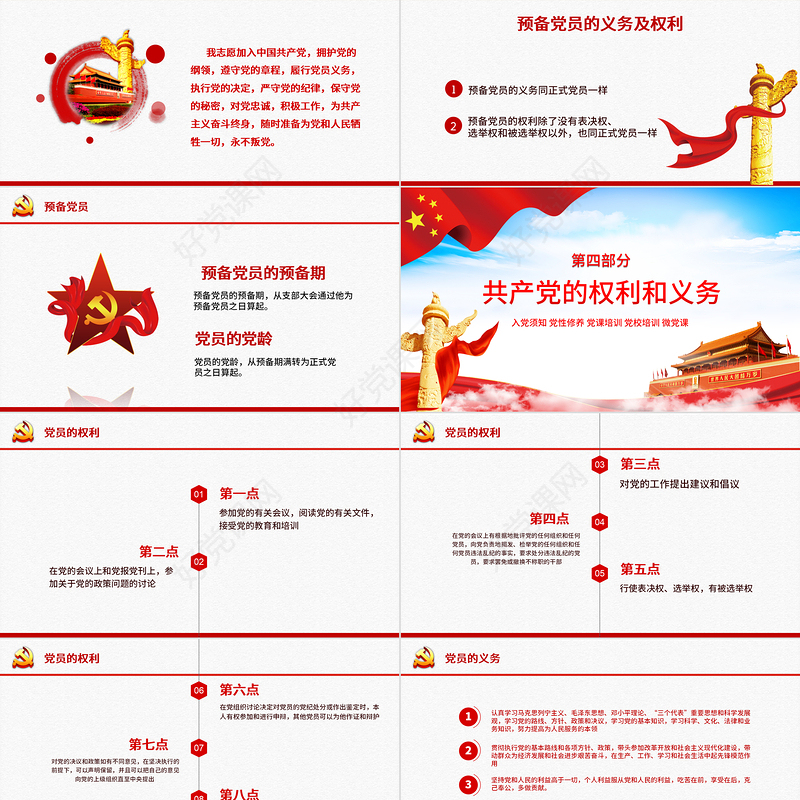 党性修养党风廉政反腐倡廉党建党政专题微党课PPT