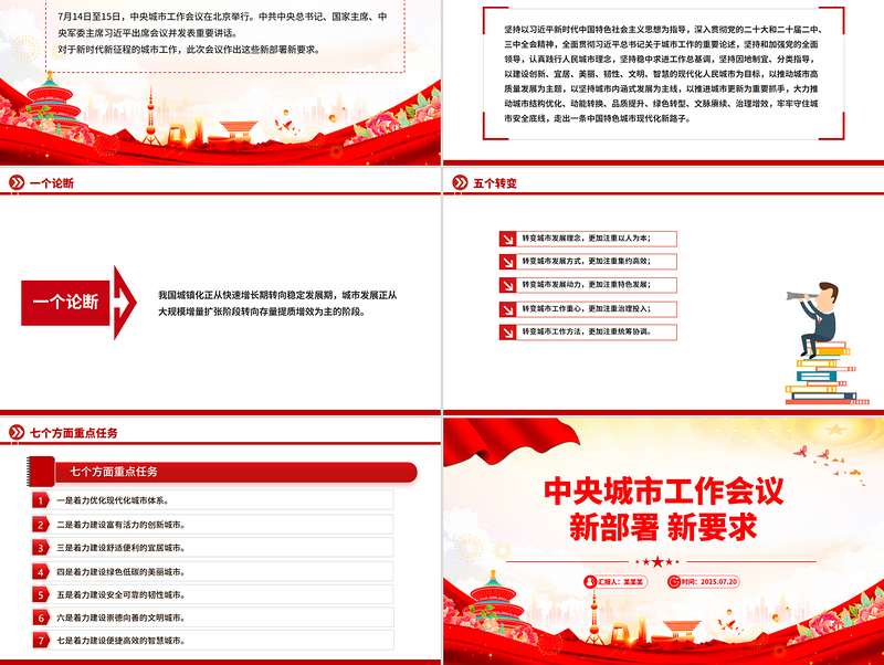 一文速览中央城市工作会议新部署新要求PPT课件