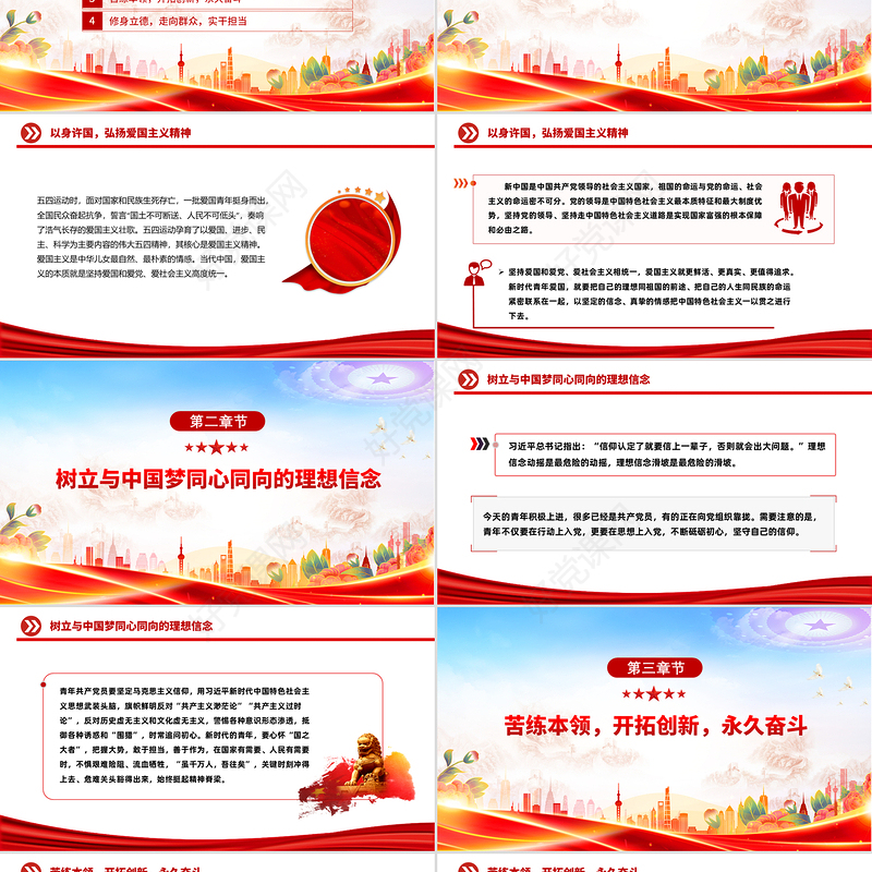 2025弘扬五四精神担当时代使命PPT纪念五四运动106周年团课