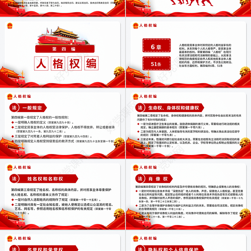 中华人民共和国民法典草案解读党课PPT