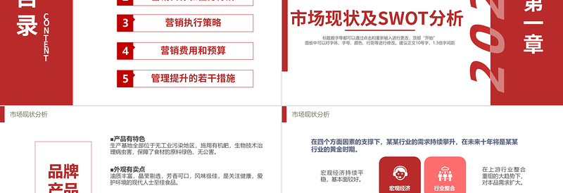 2024市场营销PPT简洁时尚市场销售策划模板