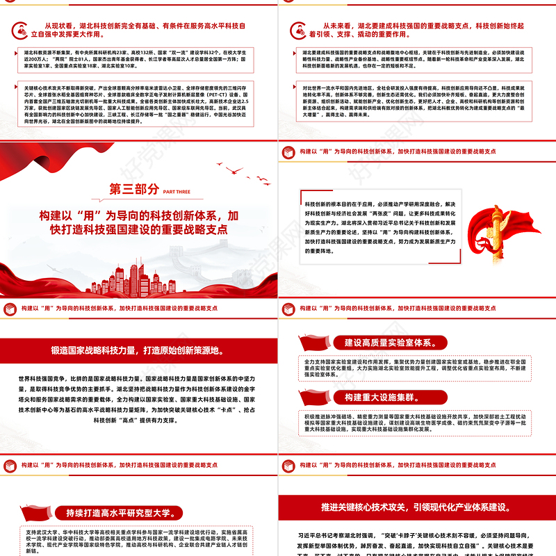 党建风2024加快打造科技强国建设的重要战略支点PPT精美党政风学习教育党课课件模板