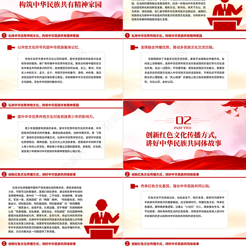 2023以融合传播强化思想认同要讲好中华民族故事大力宣介中华民族共同体意识党课课件下载
