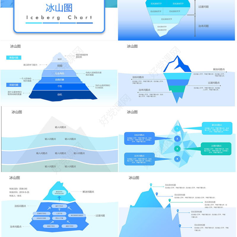 原创QC小组品管圈常用数据图表成果汇报ppt-版权可商用
