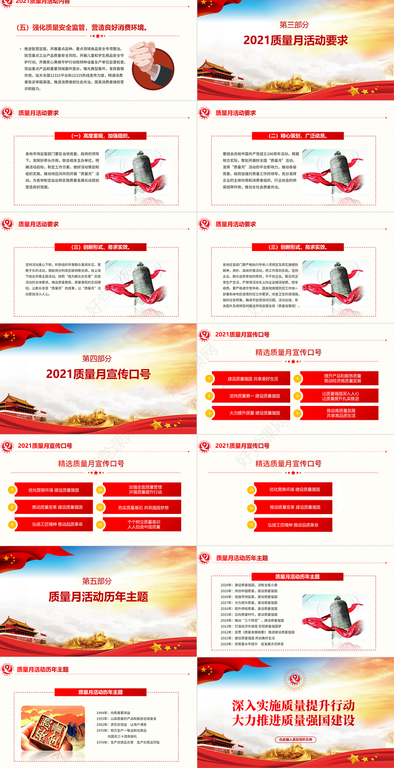 2021年全国质量月深入实施质量提升行动，大力推进质量强国建设PPT下载