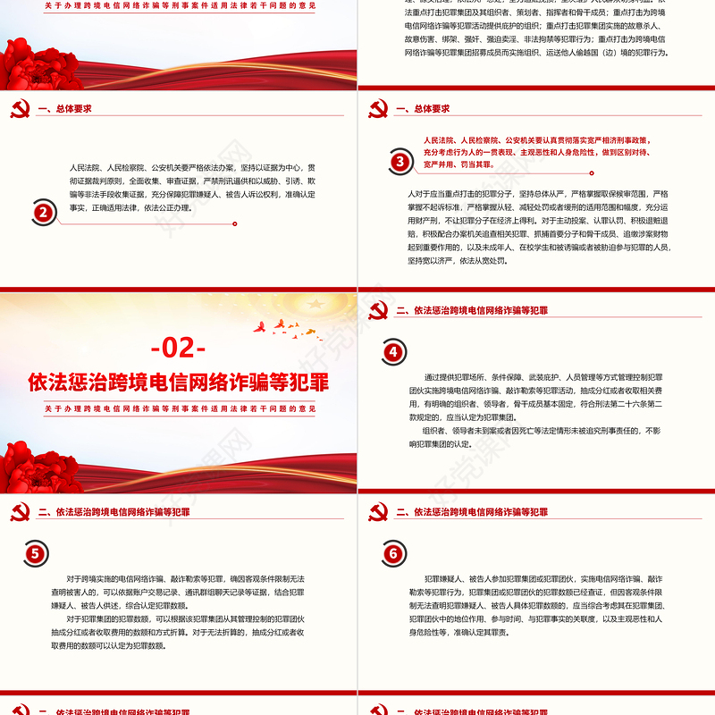 2024关于办理跨境电信网络诈骗等刑事案件适用法律若干问题的意见PPT下载